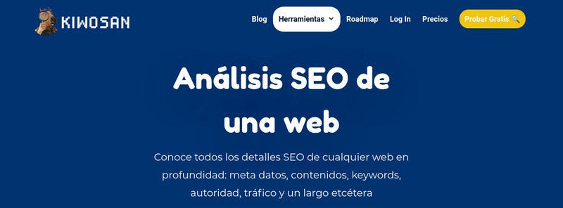 Herramienta de auditorias SEO Kiwosan