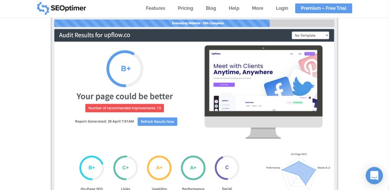 SEOptimer herramienta para auditorías SEO