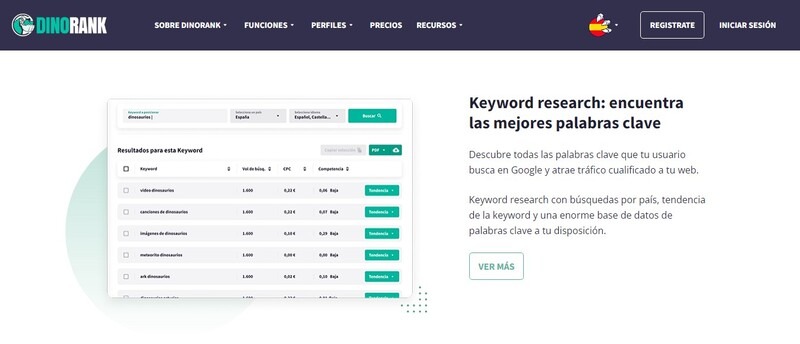 11 herramientas SEO para buscar palabras clave Dinorank herramientas para encontrar keywords